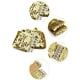 thumbnail image 2 of Cinturón elástico ancho de textura con lentejuelas para mujer Inspire Chic, tono dorado, talla única, 2 of 3