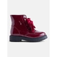thumbnail image 2 of Wonder Nation Baby and Toddler Girls Bow Combat Boots, 2 of 5