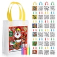 thumbnail image 1 of SilTriangle 24 bolsas navideñas para colorear con 144 rotuladores, 20 x 25 cm, 1 of 5