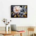 thumbnail image 2 of COMIO  Modern Dos Gardenias, Canvas Wall Art, Living Room, White, 2 of 4