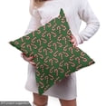 thumbnail image 5 of Christmas Upholstery Fabric by the Yard, Candy Canes and Lollipops Classical Pattern for Holiday Xmas, Decorative Fabric for DIY and Home Accents, Green Red White by Ambesonne, 5 of 5