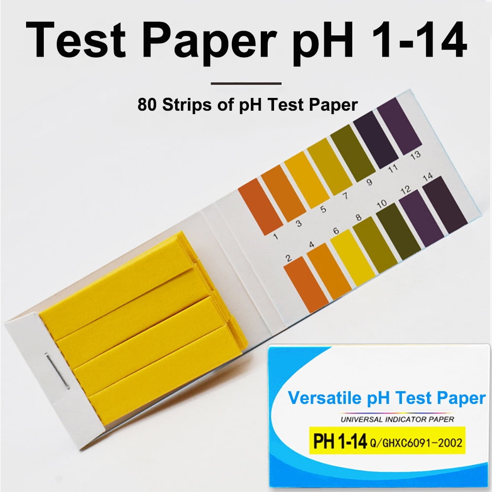 80 Strips pH Test urine tester strips Paper 114 Acid Alkaline Range