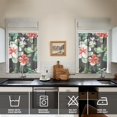 thumbnail image 4 of Pioneer Kitchen Curtains and Valance Set 36 Inch Tier Floral Print 3 Pieces Set Dining Room Small Curtain Drapes Cafe Curtains Valance for Home Decor Rod Pocket, 4 of 6
