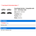 thumbnail image 2 of Front Brake Pad Set - Compatible with 2011 - 2018 Ram 1500 2012 2013 2014 2015 2016 2017, 2 of 2