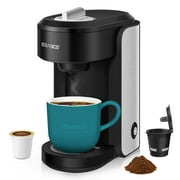 EZBASICS Single Serve K-Cup Pod Coffee Maker, Mini Coffee Brewer, Black