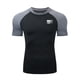 thumbnail image 1 of Ceisia Men's Tactical Flag Compression T-shirt Slim Fit Short Sleeve Round Neck High Elastic Fitness Running Tee Tops Gray L Gifts, 1 of 4