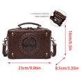 thumbnail image 3 of Steampunk Messengers Bag,Adjustabl Shoulder Bag,Vintage Satchels Bag Briefcases Pu Leather Crossbody Bag for Womens, 3 of 8