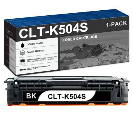 1 Black CLT-K504S (SU162A) Compatible Toner Cartridge Replacement for Samsung Xpress C1810W C1860FW Printers