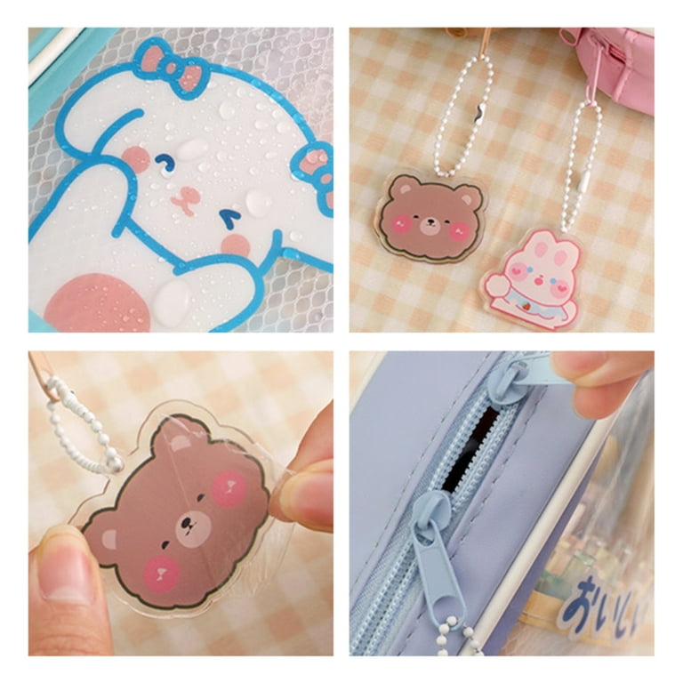 Wholesale Cute Bear Cute Pink Pencil Case Large Capacity Clear Pen Storage  For School Stationery Gift Kawaii Style HKD230831 From Flying_king18, $7.62