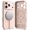 Pink Sand, variant on Ringke Silicone Magnetic [Compatible with MagSafe] for iPhone 17 Pro Max Case, Slim Soft Grip Shockproof Cover with Camera Control Button Cover - Tangerine