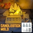 thumbnail image 2 of Candlestick Plaster Mold Four Christamas Tree✨y✨✨✨ U2W0, 2 of 8