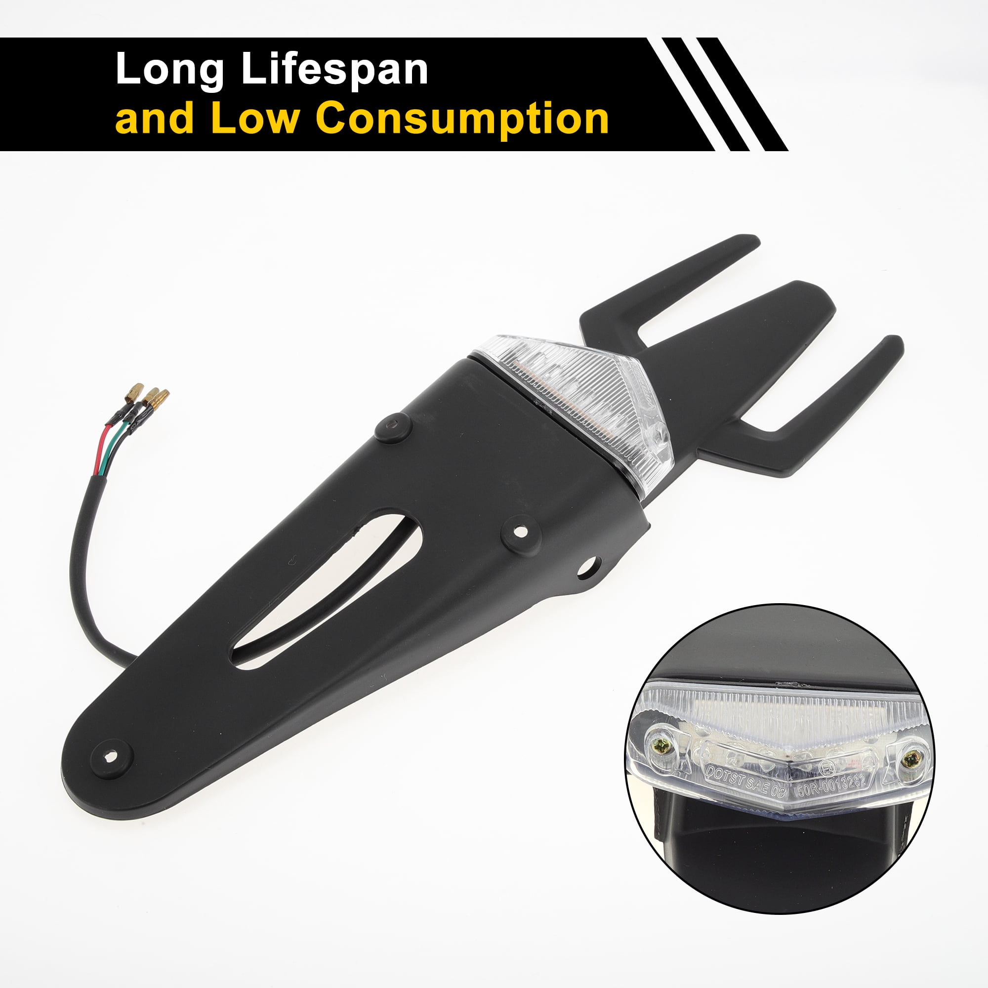 1Pcs License Plate Light 12V LED Tag Lamp for Car Motorcycle Waterproof Yellow License Plate Light License Plate Light