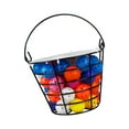 thumbnail image 1 of Cesta para pelotas de golf, contenedor para pelotas de golf con asa, cubo portátil duradero para campo de golf con 50 bolas para deportes al aire, 1 of 8