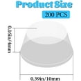 200Pcs Adhesive Rubber Feet Pads Door Bumpers Clear Bumpers Non