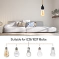 thumbnail image 4 of Uxcell 15Ft Plug in Pendant Light Cord Industrial Vintage Hanging Light Kit with Switch for E26 Bulb 4 Pack, 4 of 6