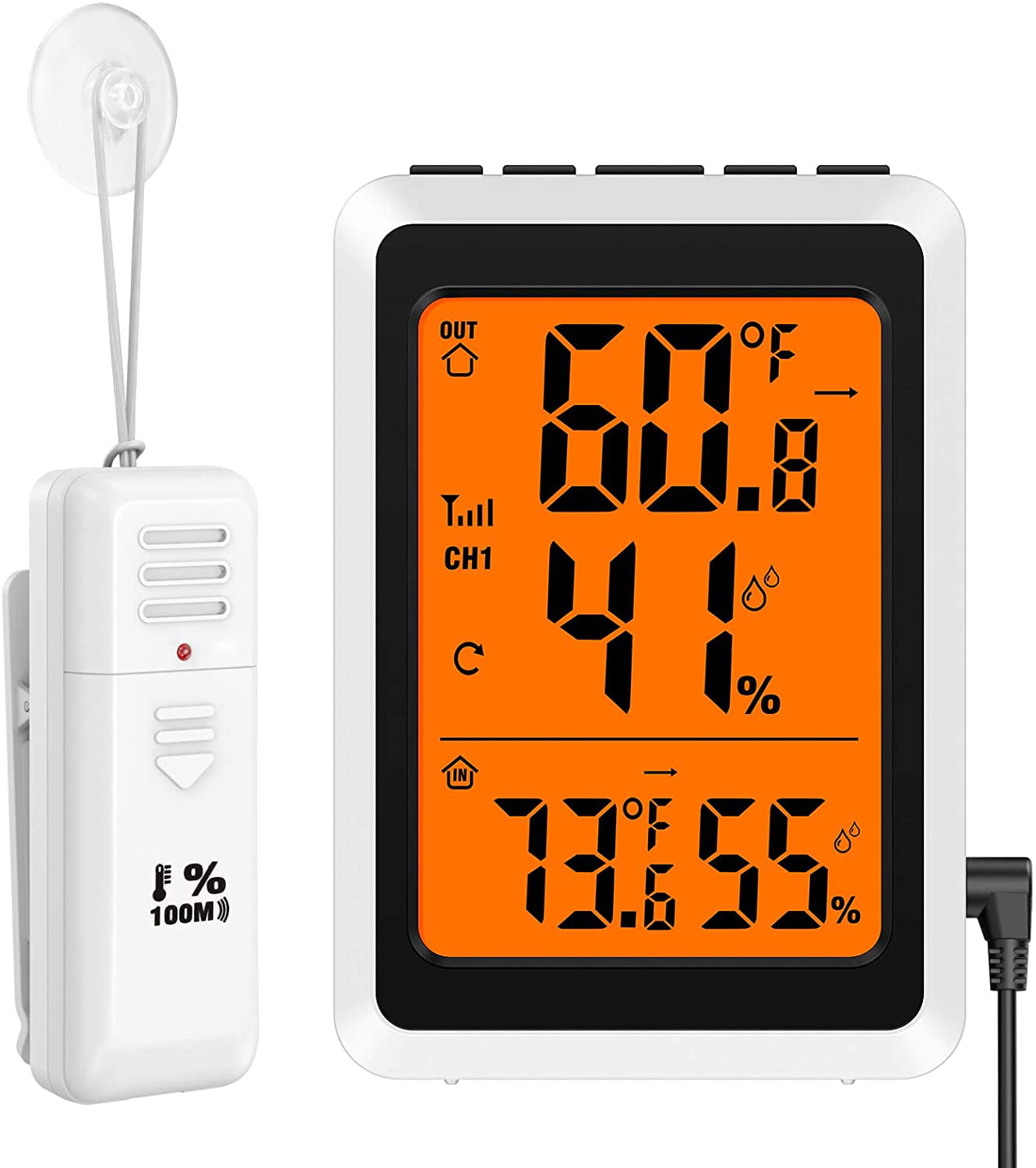Luftfeuchtigkeitsmesser Innen Hygrometer Thermometer mit Großem LCD-Bildschirm Komfortanzeigen für Zuhause Temperaturmessgerät Brifit Raumthermometer Max-Min-Aufzeichnung Büro