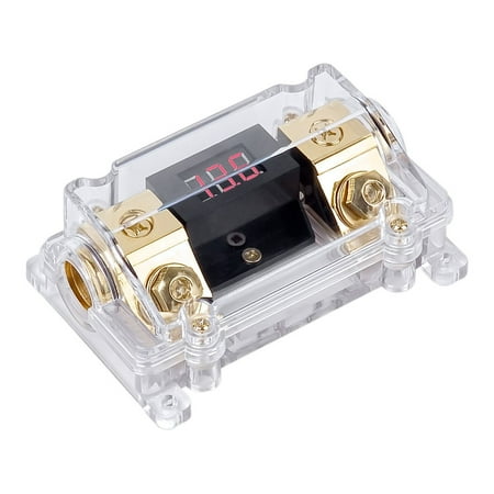 Digital Voltage Display ANL In-Line Fuse Holder Gold 0/2 Gauge Input & Output with Adapters
