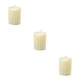 thumbnail image 1 of Matsuzay Lámpara de de decoración LED sin llama de luz de té de plástico eléctrico con luz de vela, superficie acanalada, beige Type1 NO1, 1 of 6