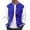 Blue, variant on Men's Fashion Varsi Ty Jacket Causal Slim Fit Cotton Letterman Baseball Bomb Er Jackets Urb An Classic College Jacket