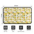 thumbnail image 5 of Yellow Lemon Fruit Slices White Pattern Door Rugs,Washable Non Slip Door Mats Indoor,Decorative Door Mats,Entry Mat Indoor for Entrance,Bedroom,Kitchen,Bathroom,30"x17", 5 of 6