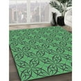 thumbnail image 3 of Ahgly Company Machine Washable Indoor Round Transitional Deep-Sea Green Area Rugs, 8' Round, 3 of 7
