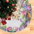 thumbnail image 5 of FMSHPON Easter Eggs Rabbit Xmas Christmas Tree Skirt Stand Mat for Holiday Party Decoration Indoor Outdoor 48 inches, 5 of 6