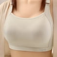 thumbnail image 2 of DPTALR Women's Solid Color Steel Ring Oversized Gathering Underwear Daily Bra, 2 of 3