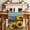 Yellow Blue, variant on Spring Sunflowers Table Runner - 108 Inch Long Yellow White Plaid Farmhouse Rustic Cotton and Linen Blended Dress Scarves Farmhouse Table Runner for Kitchen Dining, Coffee Table, 13" x 108"