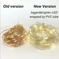 thumbnail image 3 of AHomeist 2 Packs Twinkle Fairy Lights Halloween Decoration Lights Wrapped with PVC Tube, 20ft Each, Warm White, 3 of 7