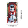 thumbnail image 3 of Christmas Door Curtain Decoration, Holiday Scene Layout Background, Waterproof Door Cover with Hanging Loop for Home Decor, Storefront, Party Photo Backdrop, Festive Atmosphere Enhancement, 3 of 6