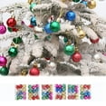 thumbnail image 6 of Christmas Clearance Sale,Christmas Tree Decorations,Shatterproof Baubles Christmas Balls,Hanging Decor for for Thanksgiving Wedding Party Holiday Birthday,24in,6 Pcs,Matte Red + White Powder, 6 of 6