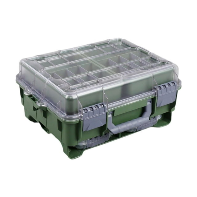 Caja de pesca Caja de accesorio de pesca resistente para acampar agua dulce de agua salada Verde