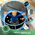 thumbnail image 6 of Trampoline for Kids, 60" Toddler Mini Trampoline with Enclosure Net, Basketball Hoop, 6 of 7