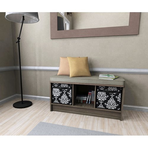 ClosetMaid Cubeicals Upholstered Storage Entryway Bench ClosetMaid Cubeicals Upholstered Storage Entryway Bench