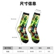 thumbnail image 3 of Lukts St. Patrick's Day USA Flag Pattern Womens Crew Soft Moisture-wicking Socks,Moisture Control Crew Socks,Mid Calf Socks, 3 of 6