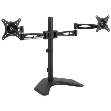 Vivo Dual Lcd Monitor Desk Stand Mount Free Standing Adjule 2 Vivo Dual Lcd Monitor Desk Stand Mount Free Standing Adjule 2 Screens Up To 27