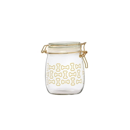 - Royale Dog Bones Glass Hermetic Preserving Canister, 26 oz