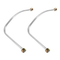 Masteelf 2pcs Air Compressor Aluminum Exhaust Tube Air Compressor Accessories Compressor Replacement Parts Air Tool Hoses Air Exhaust