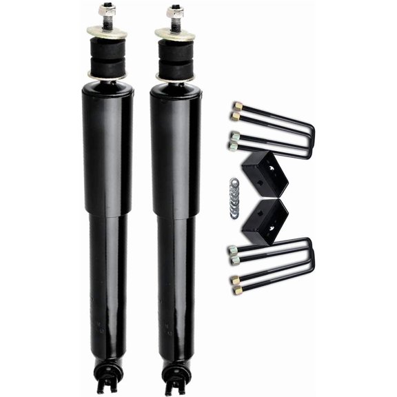 ECCPP 3" Rear Leveling Lift Kit Front Pair Shock Struts Absorbers Kit for 1999 2000 2001 2002 2003 2004 2005 2006 2007 for Chevy Silverado 1500 for GMC Sierra 1500 Compatible with 344380 37149