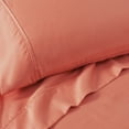 thumbnail image 4 of Superior Motley Solid 1200-Thread Count Cotton-Blend Pillowcase Set, King, Coral, 4 of 4