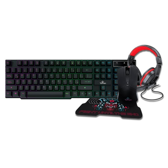 Kit Gamer YEYIAN Hydra 2000 RGB Teclado Mouse Mousepad Headset YKH-20707 Yeyian HYDRA 2000
