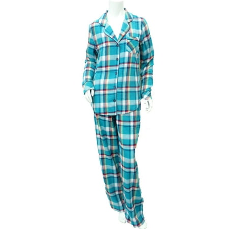 pajamas flannel womens pj sonoma pajama plaid turquoise walmart dialog displays option button additional opens zoom