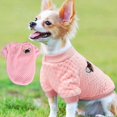 thumbnail image 1 of Suéter para perro, paquete de suéteres para perros o gatos pequeños y medianos, ropa cálida de franela suave para mascotas, para perros, niñas o niños, camisa para perro chamarra, chamarra (L, rosa), 1 of 5