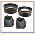 thumbnail image 2 of 2-Pc Lens Kit Hi-Def Telephoto & Wide Angle Lens Set for Nikon D3400 D5600 (55mm Compatible), 2 of 7