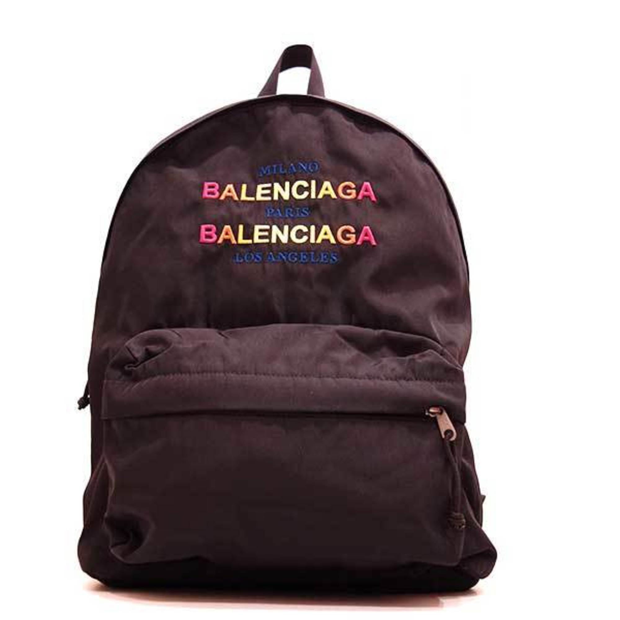 BALO BALENCIAGA Cities NEWYORK Explorer Backpack in Black and White  Recycled Nylon