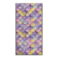 thumbnail image 2 of XYZCANDO Iridescent Mermaid Scale Pattern Car Seat Towel Cover Non-Slip for Swimming Gym, Easy Install Non-Slip Fit Car Cushion Seat Covers Comfortable, 2 of 10