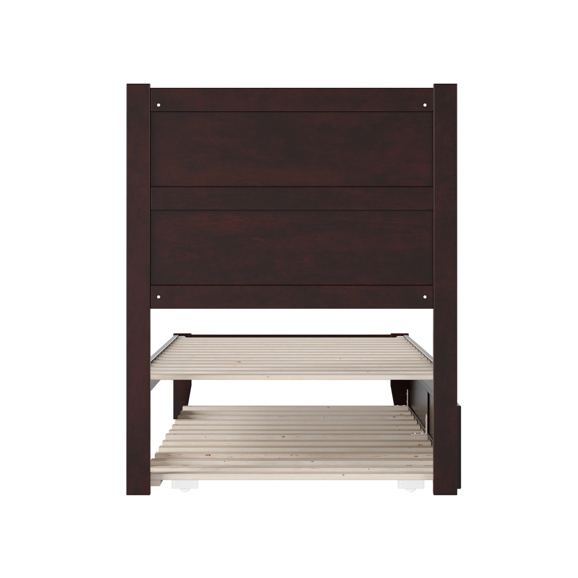 AFI NoHo 14" Twin XL Wood Platform Bed Frame with Twin XL Trundle, Espresso