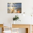 thumbnail image 5 of Fenyluxe Art Modern Canvas Prints Starfish Shell Beach Wall Decor for Bedroom Kitchen Ready to Hang - Home Art Decor Canvas Wall Art 16x12in, 5 of 6