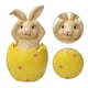 thumbnail image 4 of Decoración De Conejito De Resina, Conejo De Pascua Sentado Sobre Adornos De Cáscara De Huevo Para Decoración De Mesa Perfecta Para El Hogar,, 4 of 8