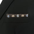thumbnail image 5 of Pocket Square for Men Suits Brown Paisley Blue Yellow Elegant Handkerchiefs, 5 of 6